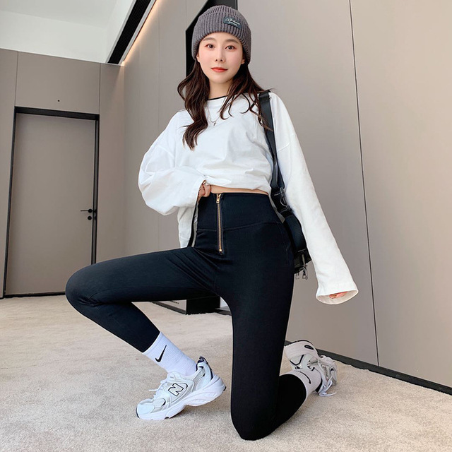 卡卡同款牛仔芭比裤女高腰收腹提臀弹力打底裤小脚裤铅笔裤外穿