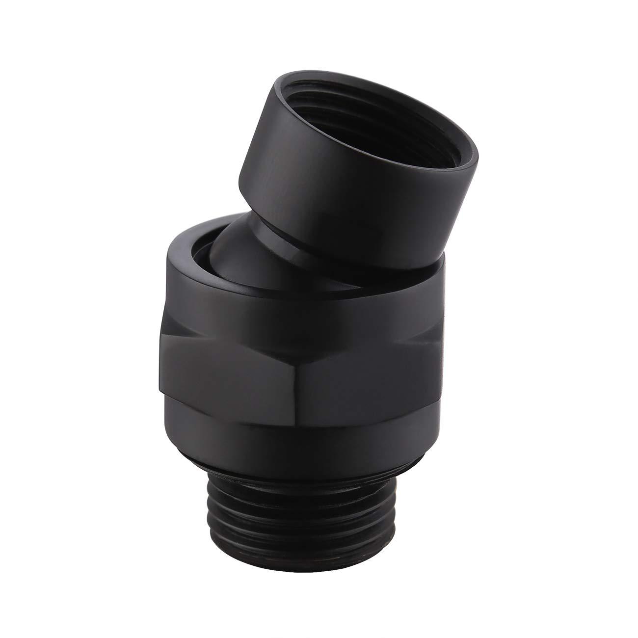 跨境热销花洒顶喷万向接头全铜哑黑拉丝亮光4分接口全铜摇摆球头