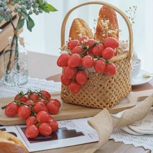 特价新款仿真小番茄圣女果西红柿仿真蔬菜假水果客厅厨房摆件模型