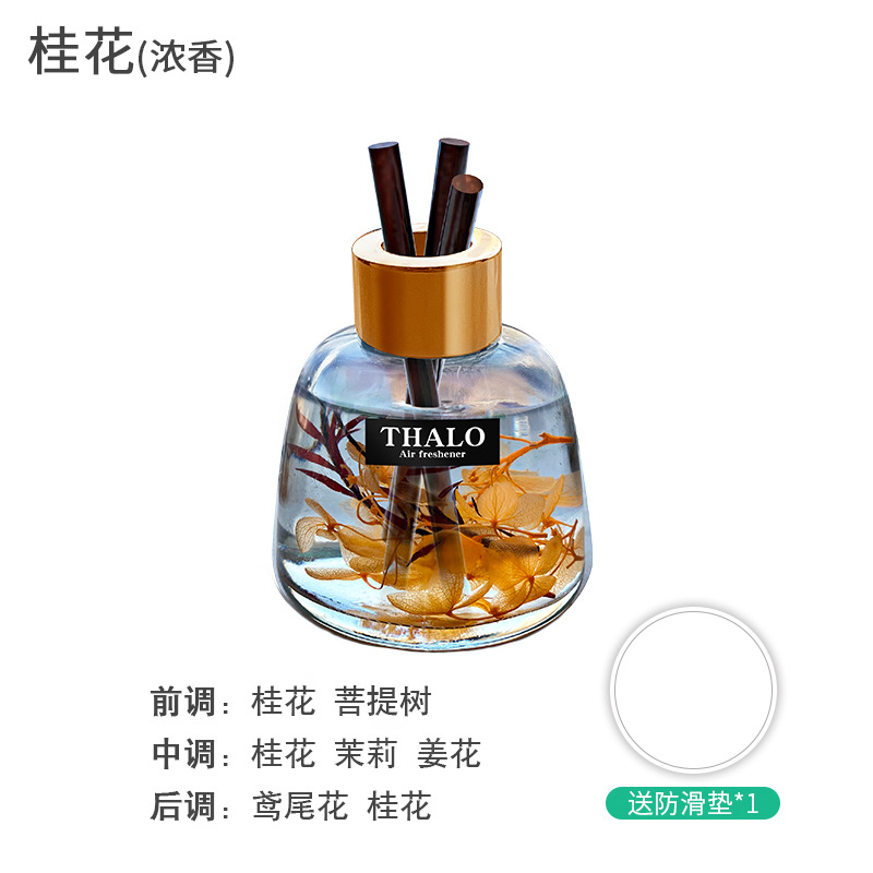 Manufacturer Direct Wholesale TikTok Same High-End Car Aromatherapy Perfume Decoration Deodorant Long-Lasting Fresh Rattan Dried Flower Fragrance