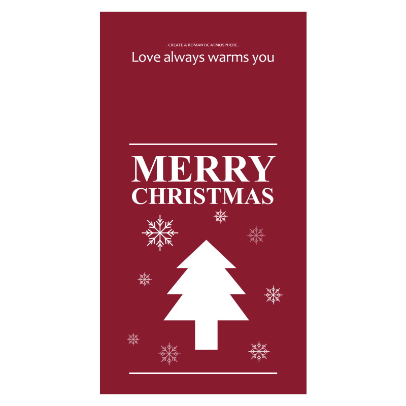 Christmas Stickers Wholesale DIY Handmade Gift Outer Packaging Label Ins Christmas Aromatherapy Candle Decorative Sticker Label