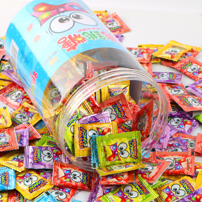桶装280包跳跳糖情趣爆炸糖果多口味儿童节日礼物趣味怀旧小零食
