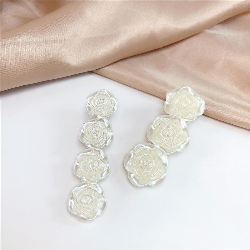 INS Internet Influencer Fairy Rose Barrettes Bang Clip Duckbill Clip Girly Temperamental Elegant Side Clip Hairpin Hair Accessories