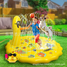 厂家直销  儿童户外喷水垫 PVC充气飞溅垫草坪游戏洒水垫戏水玩具