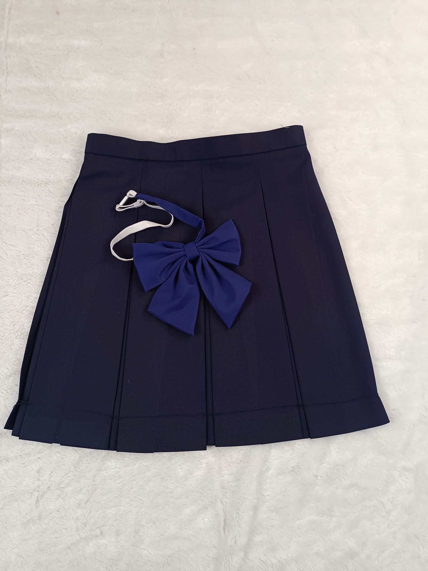 【绀色八箱褶】日系正统日常款tr纯色百褶裙学院风厂家批发 4长度