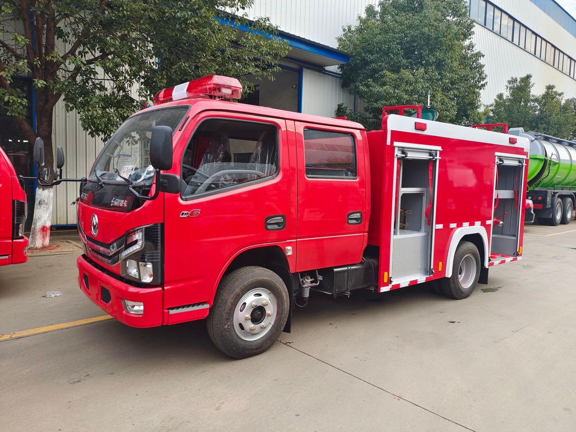 定做加工微型电动消防车2方3方救援灭火民用小型消防车水罐消防车