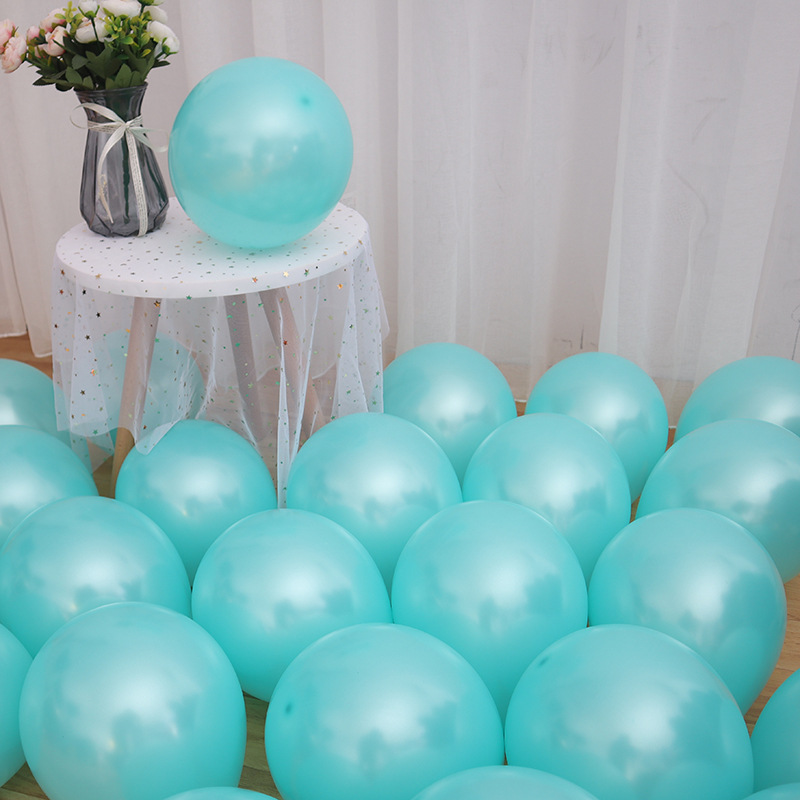 珠光气球10寸婚庆生日派对布置商场店面活动场景装饰品乳胶气球