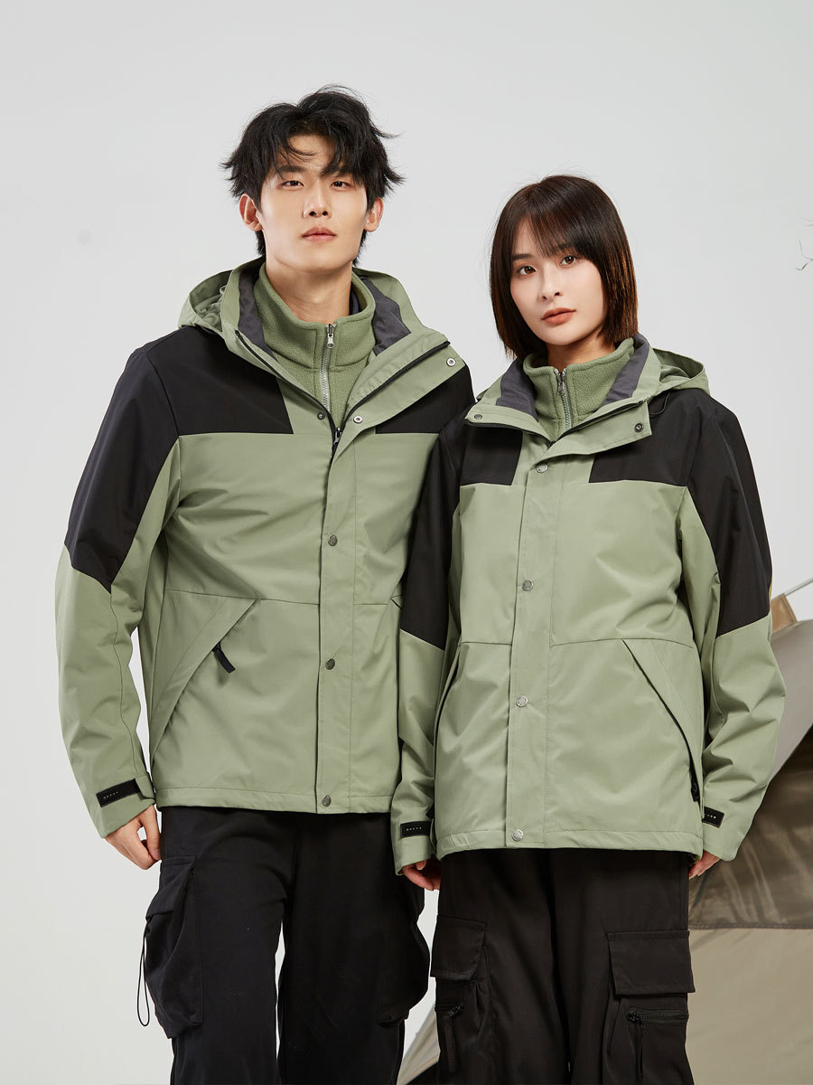 Shell Jacket Men's and Women's Shell Jacket Three in One Two-Piece Set Waterproof Warm Work Clothing Universal Work Clothes Custom Logo