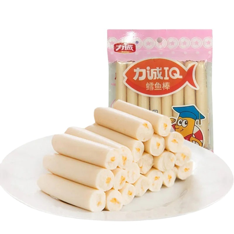 力诚鳕鱼肠鳕鱼iq棒袋装儿童营养健康即食深海鳕鱼肠宝宝火腿肠