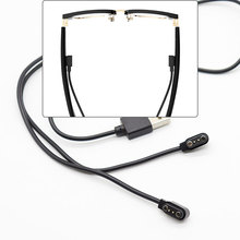 适用智能手表小家电耳机二合一充电器2.5-8 一拖二眼镜磁吸充电线