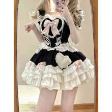 可爱日系短袖洛丽塔Lolita软妹氛围感甜妹穿搭洋装蓬蓬公主连衣裙