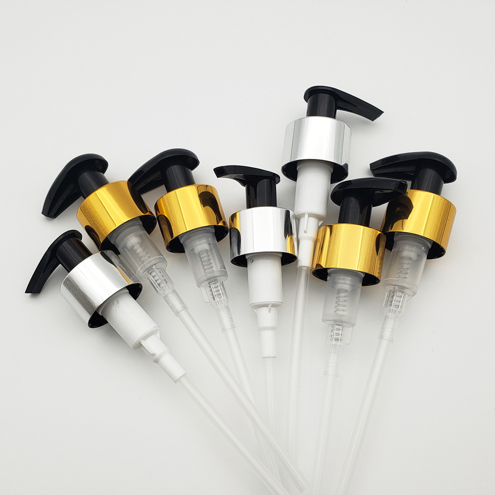 余姚24牙电化铝乳液泵 24/410洗手液开关泵28mm身体乳泵