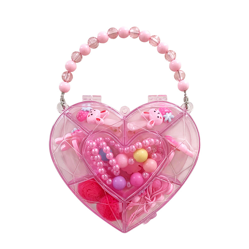 New Children's Jewelry Suit Cartoon Cute Fruit Pendant Bracelet Suit Birthday Gift Box in Stock Wholesale