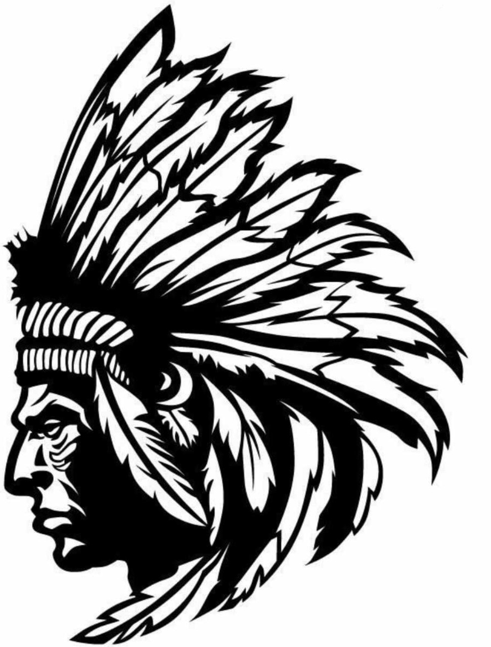 indians印第安人人物头像精雕贴纸花wall decor跨境亚马逊dw13313