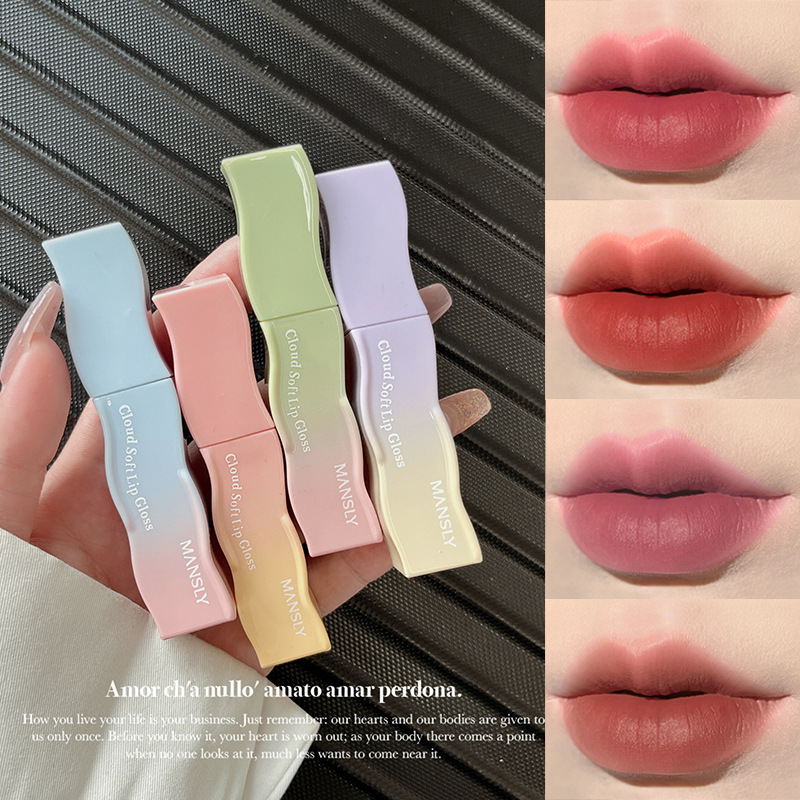 mansly云雾绵密唇釉细腻丝滑口红夏日雾面丝绒哑光学生女显白唇彩