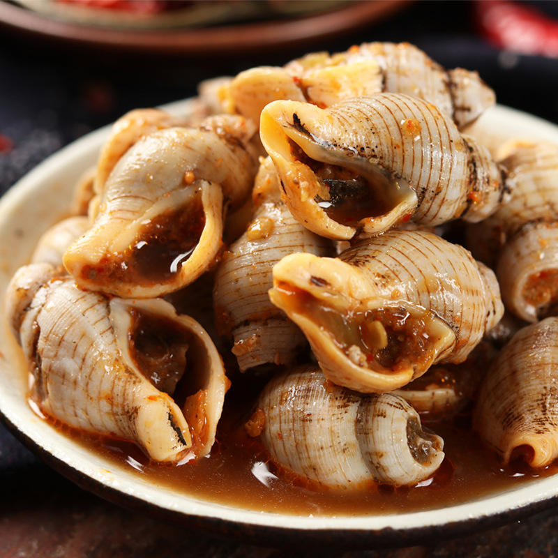 袁方捞汁大海螺肉海鲜小吃即食捞汁ktv餐饮麻辣熟食350g罐装批发