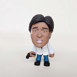 q版张学友搞笑表情包旺角卡门乌蝇哥汽车摆件人偶手办模型你吃屎