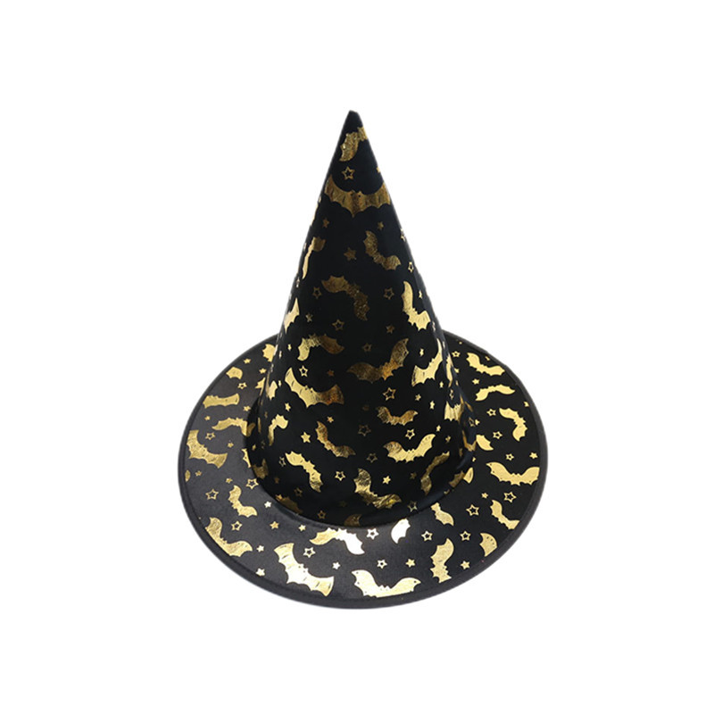 Zilin in Stock Wholesale Ghost Festival Party Makeup Ball Props Decorative Hat Witch Hat Halloween Children Cone Hat