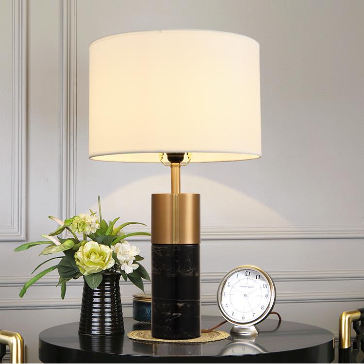 大号欧式大理石台灯个性创意酒店床头灯复古卧室后现代装饰台灯