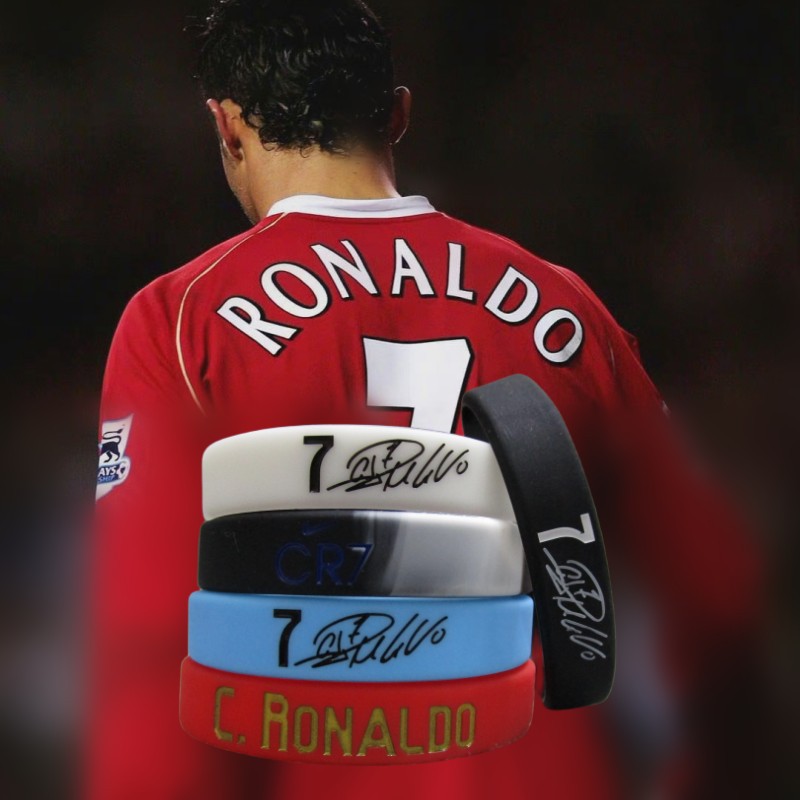 足球球星曼联皇马7号c罗签名运动手环硅胶腕带夜光球迷饰品梅西