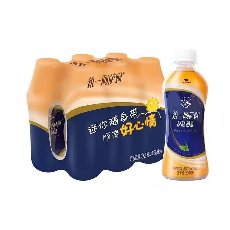 统一阿萨姆奶茶原味300ml休闲一整箱小瓶饮料奶茶家庭分享装网红
