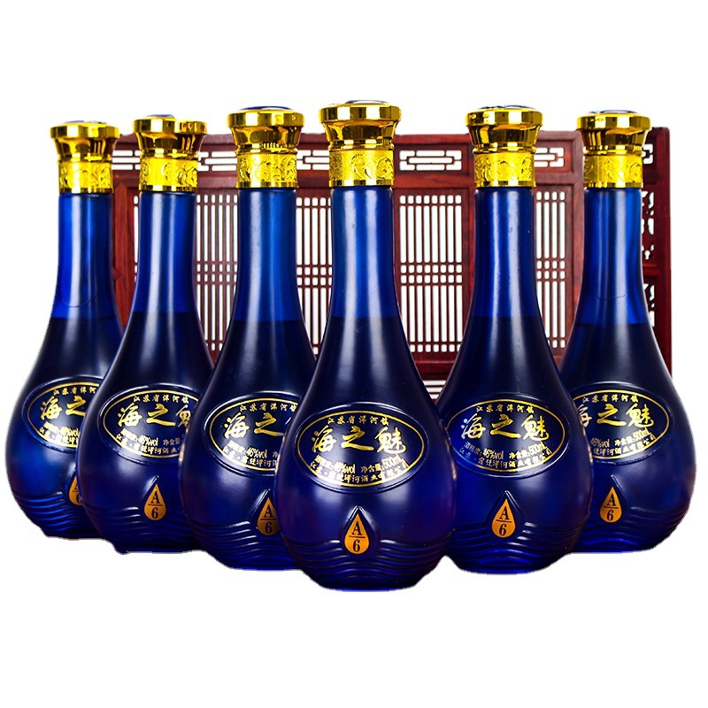 宿迁佯河古镇海之魅白酒整箱46度浓香型6瓶装特价白酒整箱批发
