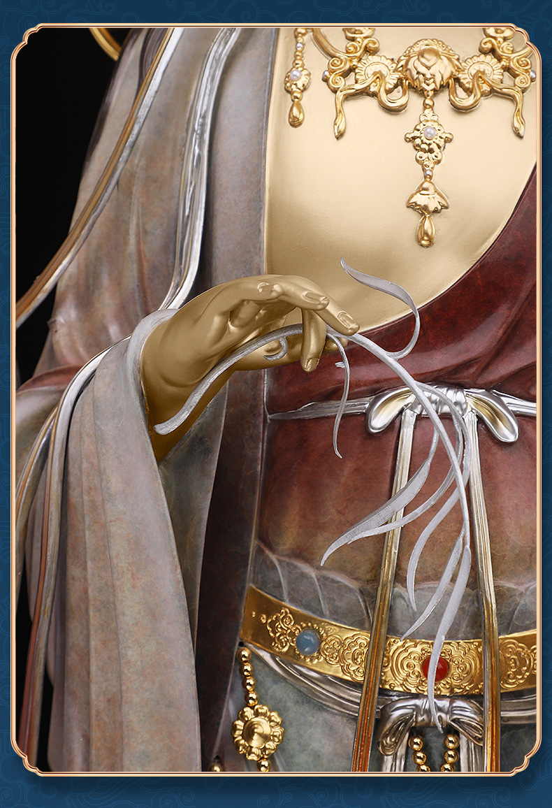 吾堂佛具 西方三圣铜像佛像 大势至观世音菩萨阿弥陀神像家用摆件