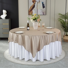 酒店桌布轻奢高级感餐桌圆形专用布艺圆桌用中式结婚新款加厚欧式