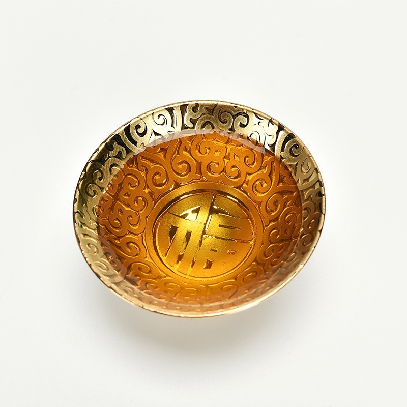 鎏金斗笠杯建盏批发品茗杯功夫茶具快手抖音直播间福利品轻奢金杯