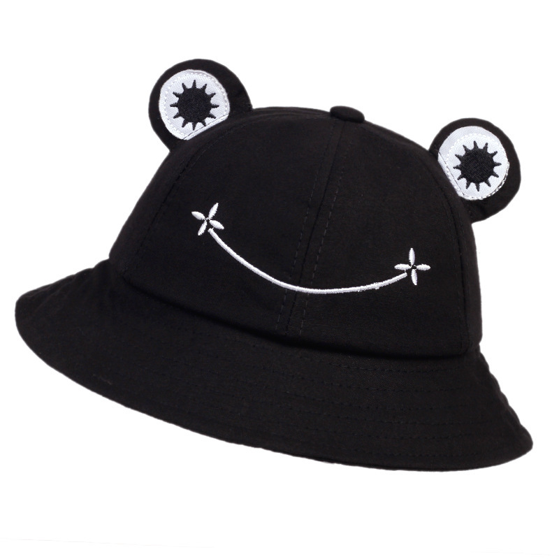 Summer Hat Female Parent-Child Frog Bucket Hat Korean Style All-Match and Cute Sun Hat Big Eyes Bucket Hat Fresh