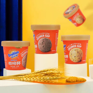 24杯阿华田杯装冰淇淋麦芽可可味雪糕黄金大麦冷饮棒支冰激凌