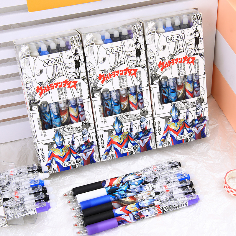 Press Erasable Pen Aoman Hot Erasable Gel Pen Primary School Grade Three Crystal Blue Mo Yi Xiao