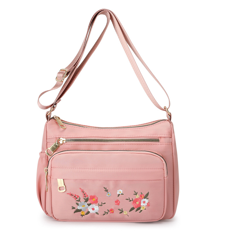 Fashionable Oxford Cloth Women's Bag 2022 Spring New Arrival Western Style Flower Girl's Crossbody Bag Personalized Simple Shoulder Bag for Women