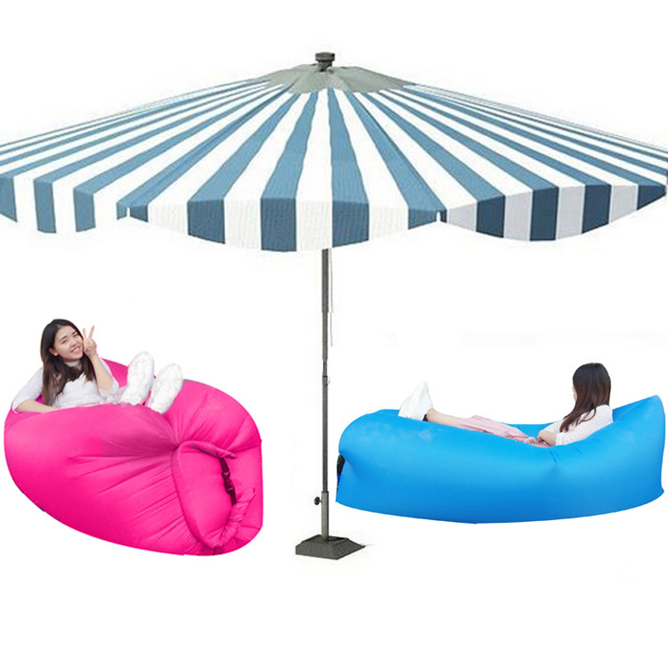 190T Portable Lazy Sofa Inflatable Sofa Water Beach Grass Park Air Bed Sofa