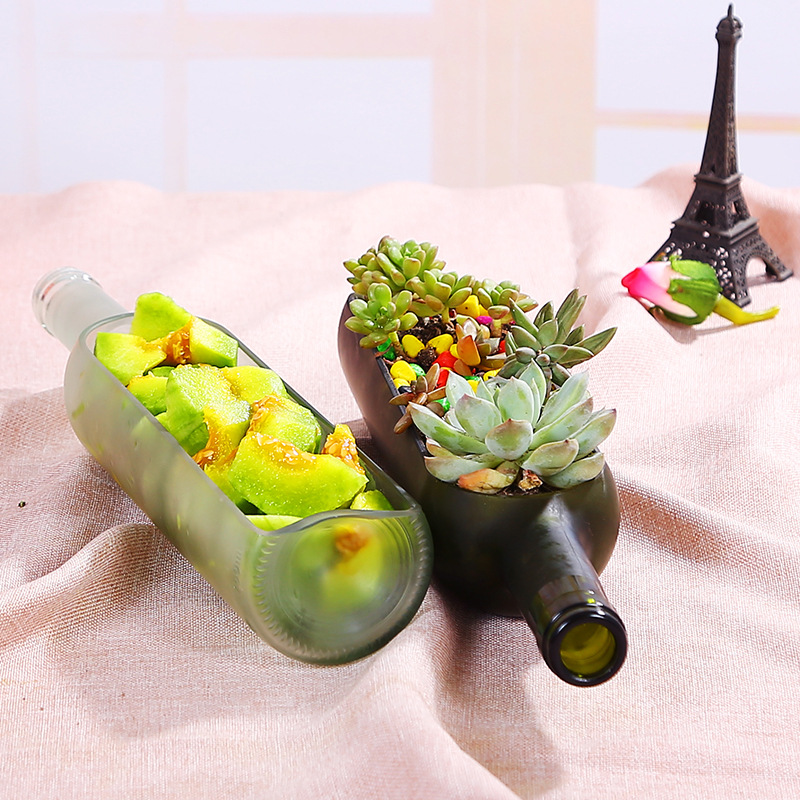 创意礼品酒瓶摆件 家庭酒柜艺术悬浮花瓶客厅个性装饰品水培支架