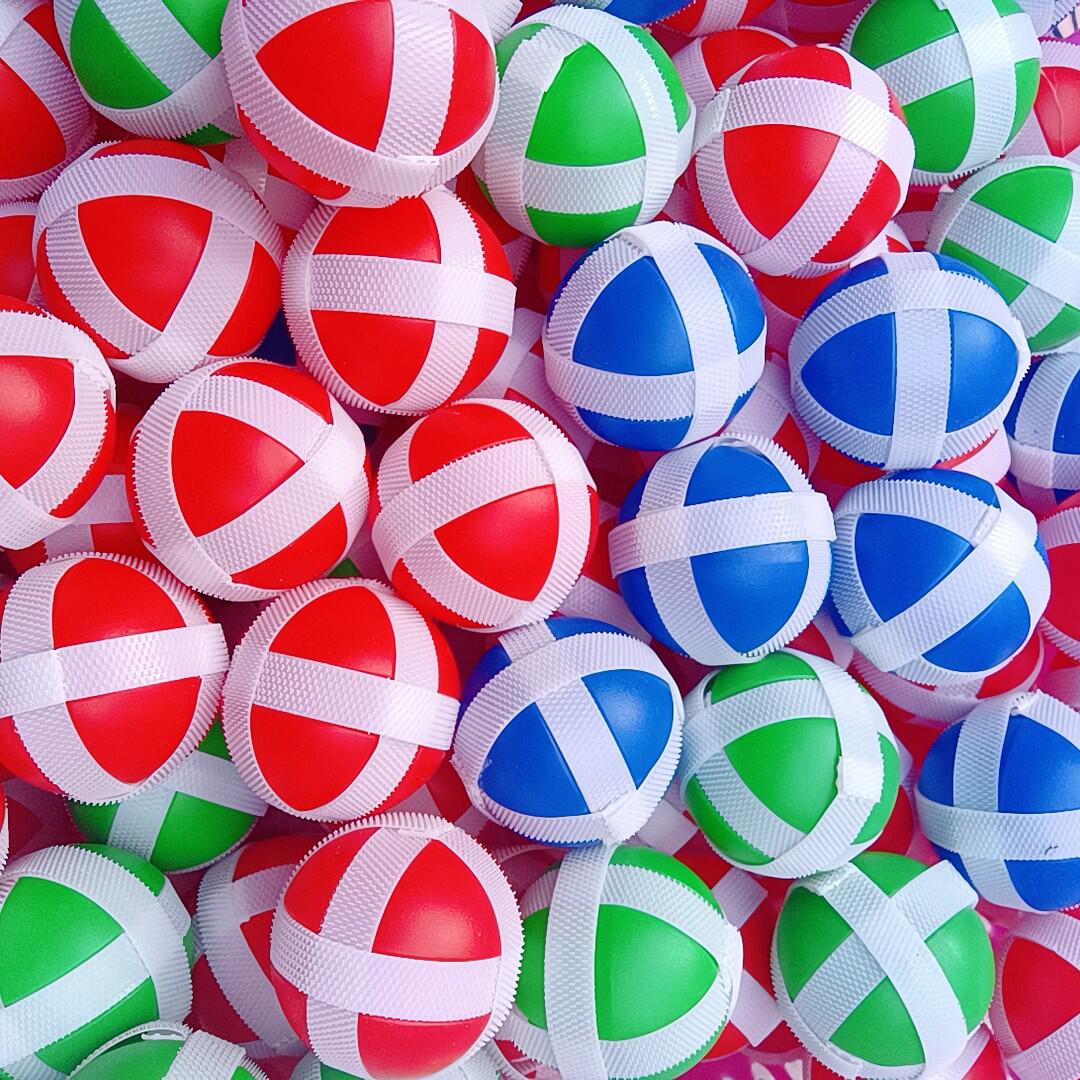 魔术贴现货粘粘球玩具厂家直销幼儿园投掷粘靶球益智儿童飞镖配件