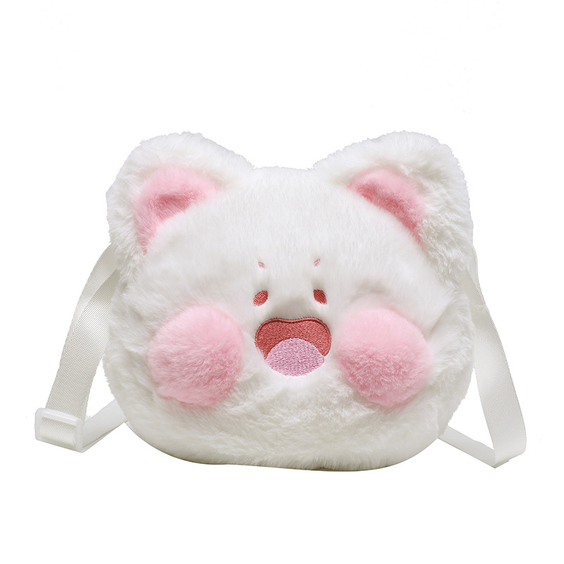 New Cartoon Bags Cute Plush Toys Bag Woman Crossbody Bag Wholesale Children Plush Bags