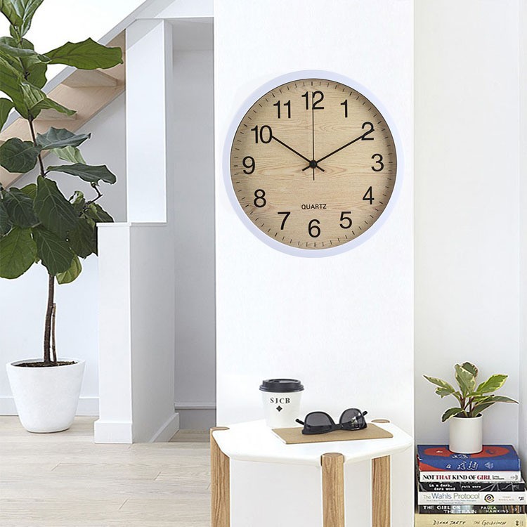 Wall Clock Fashion Creative Bedroom Noiseless Second Sweeping Quartz Clock Nordic Living Room Clock Cross-Border DIY in Stock Wholesale