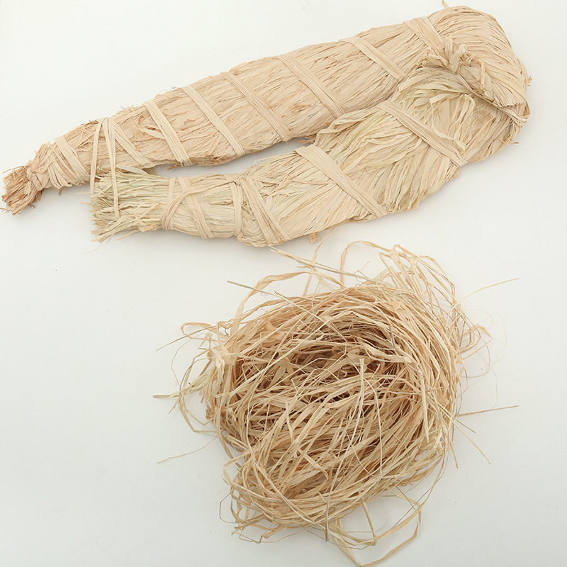 批发拉菲草爱情草鲜花礼盒包装材料填充物拉菲草绳编织包扎