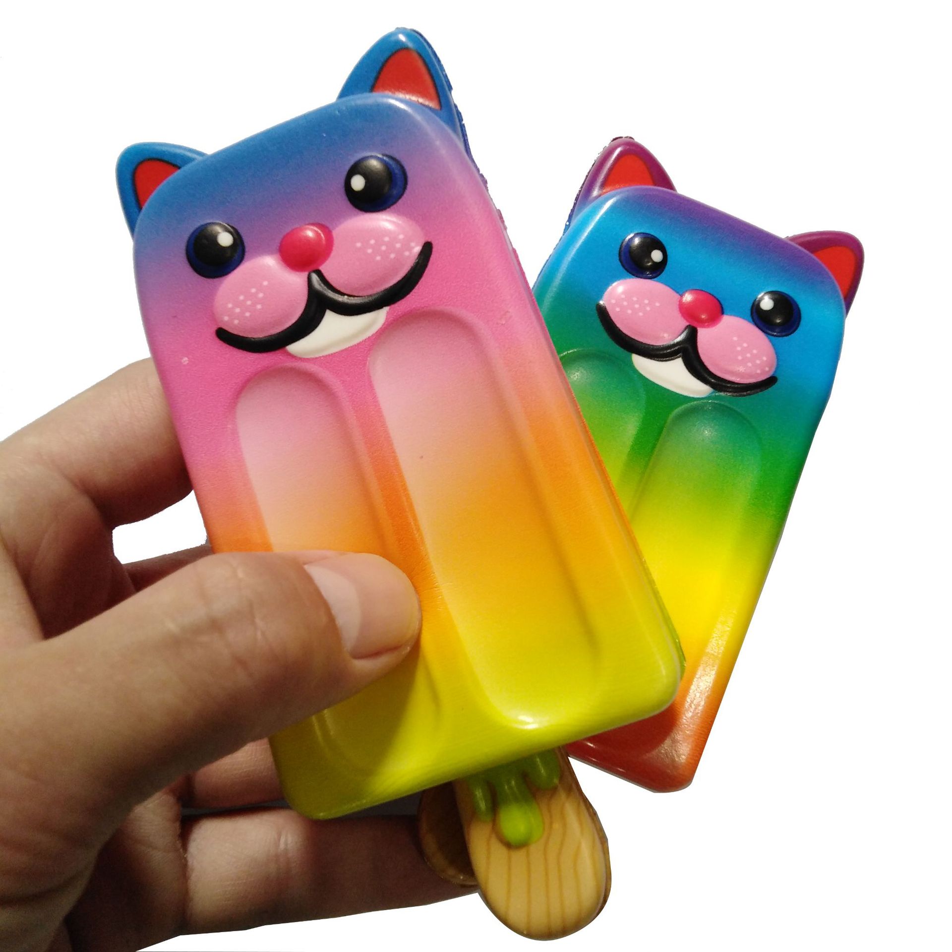 pu彩印小雪糕慢回弹玩具 squishy食物解压玩具儿童玩具批发