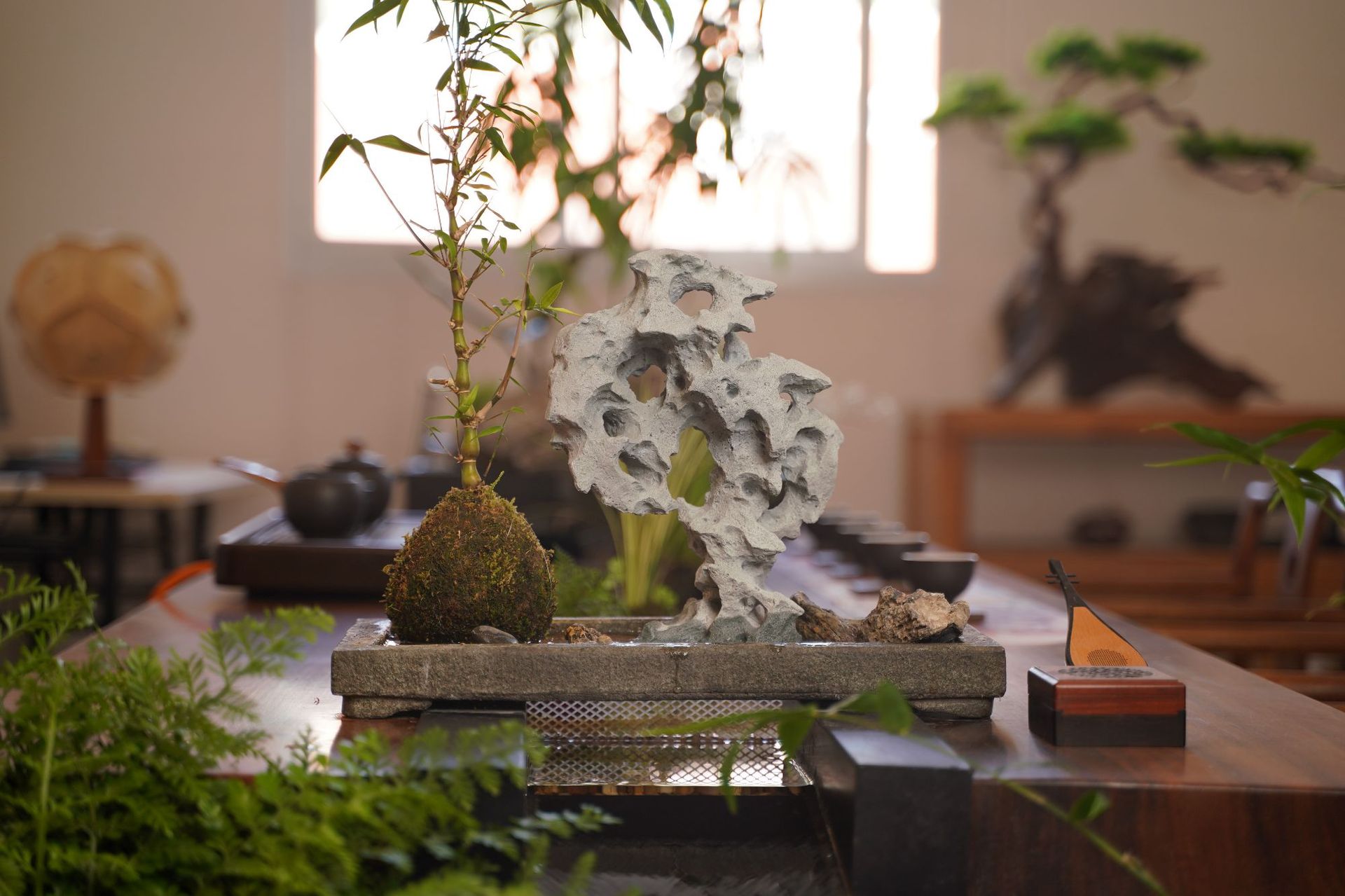 奇石摆件太湖石盆景造景鱼缸石头装饰沉水假山石水泥微景观小摆件