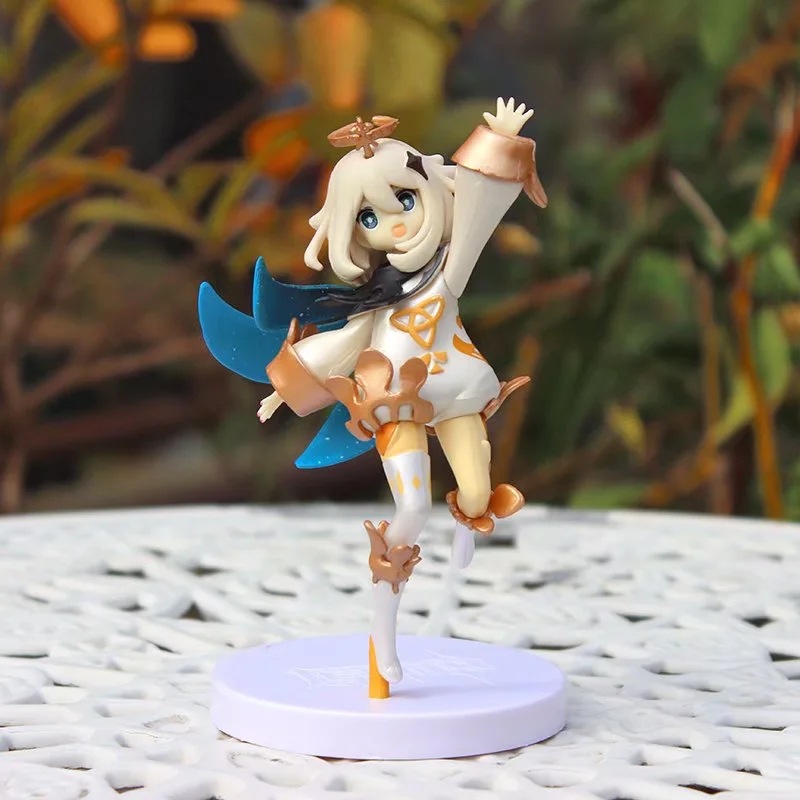 原神 小派蒙q版公仔 招手 派蒙手办 美少女玩具模型盒装摆件