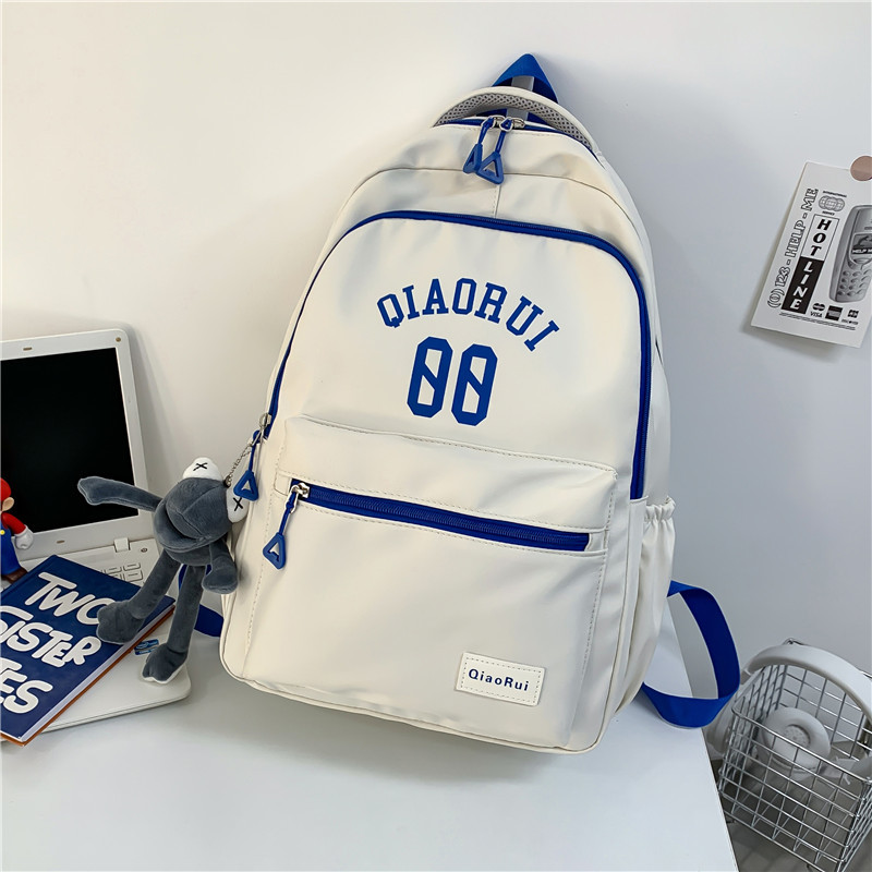 Backpack Casual Fashion Girl New Boy Schoolbag Middle School Student High School Student Simple Outdoor Backpack Large Capacity