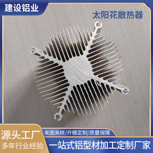 厂家直供铝合金散热器铝型材 挤压太阳花型材 LED工业散热器型材