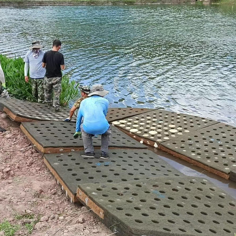 高分子复合纤维浮动湿地聚酯纤维浮田湿地漂浮湿地人工浮床浮岛