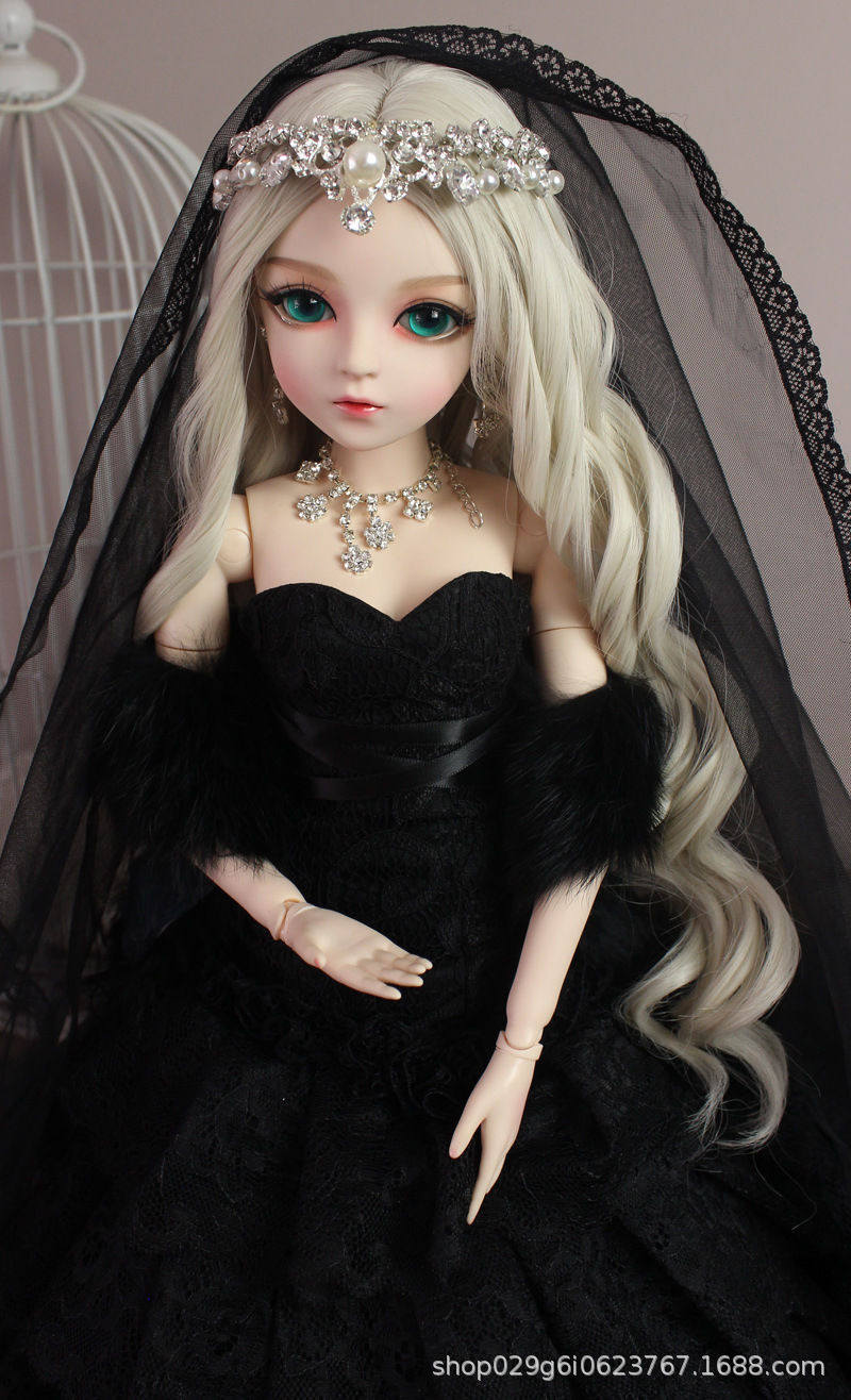 bjd婚纱公主洋娃娃手工关节送女孩儿童sd仿真玩具美人鱼娃娃大号