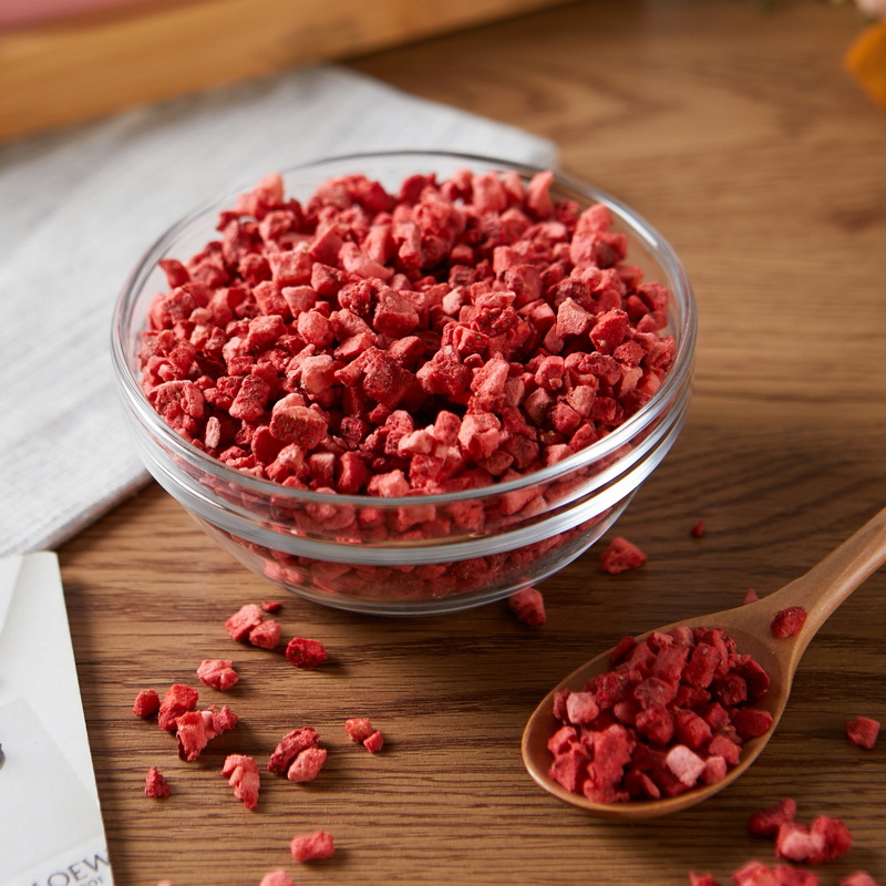 冻干草莓丁蛋糕烘焙装饰水果丁草莓碎草莓粒500g牛轧糖雪花酥原料