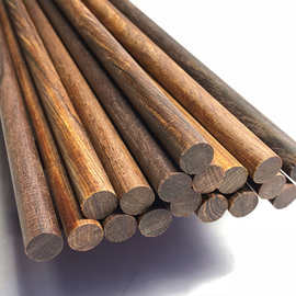 批发红酸枝木微凹黄檀珠子料木雕刻柄料圆棒diy木棒毛笔杆 中美洲