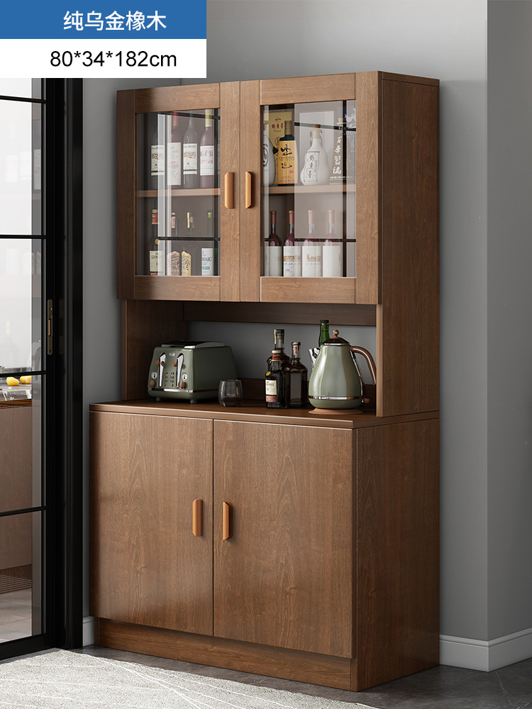 Wine Cabinet Modern Minimalist Cabinet Household Living Room Side Cabinet Wall-Mounted Household Cupboard Storage Cabinet Sideboard Cabinet