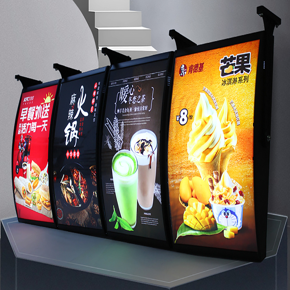 厂家供应点餐灯箱奶茶灯箱广告灯箱led亚克力灯箱室内弧形灯箱